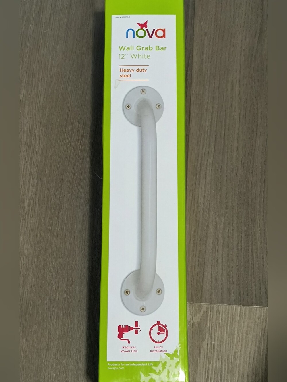 NIB NOVA Wall Grab Bar 12″